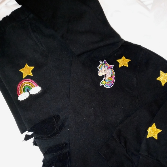 Women's or Juniors or big kid KB design & crafted sweats! Black xs - Picture 6 of 12